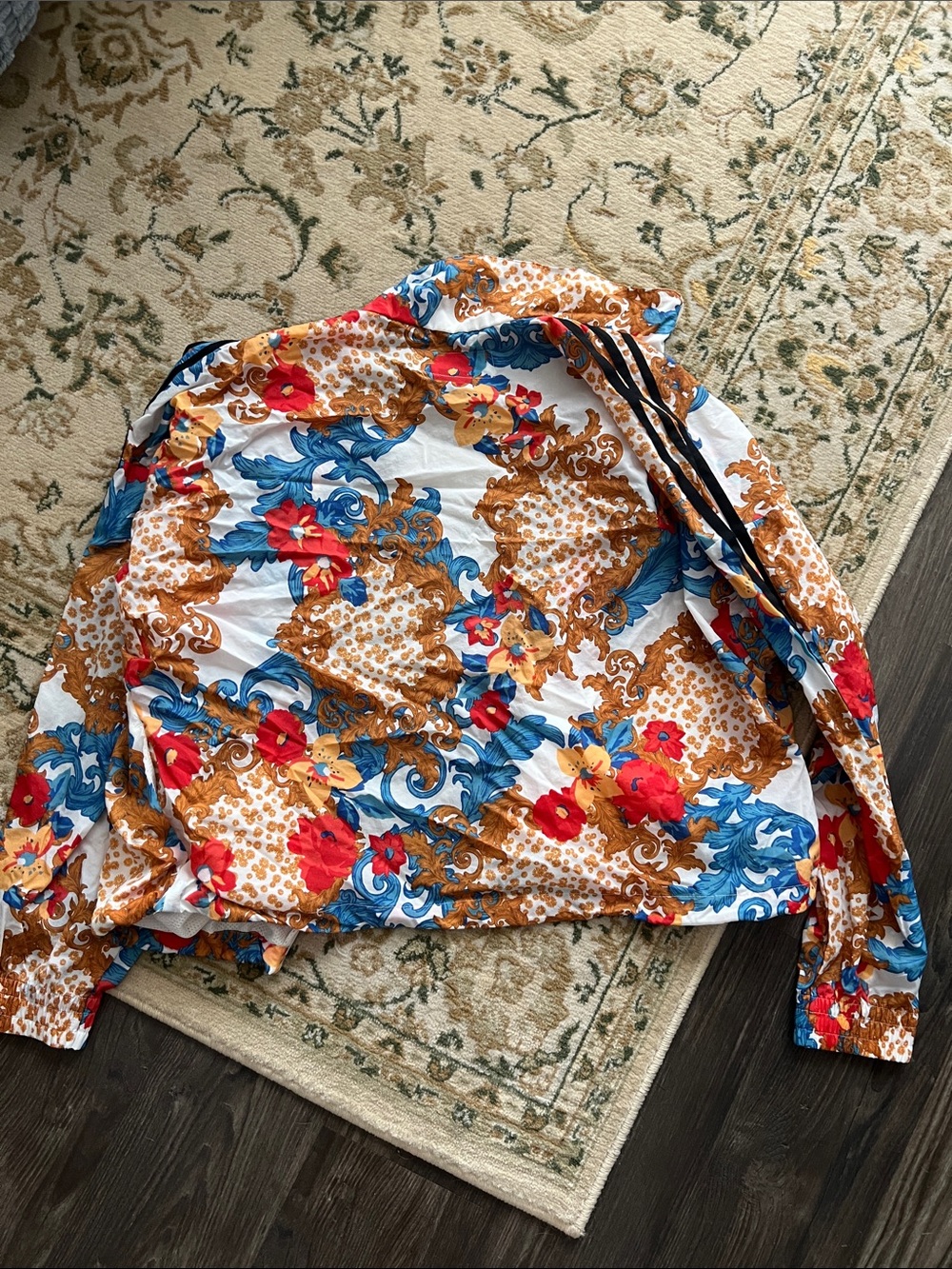 Adidas original X Her Studio London track jacket top Baroque floral print large - Picture 3 of 3